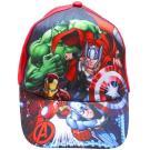 Kšiltovka Avengers parta , Velikost čepice - 54 , Barva - Červená