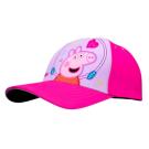 Kšiltovka Peppa Pig , Velikost čepice - 52 , Barva - Malinová