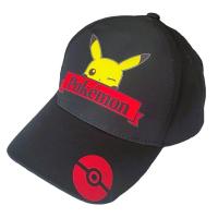 ŠILTOVKA POKÉMON Pikachu pokéball čierna , Velikost čepice - 52 , Barva - Čierna