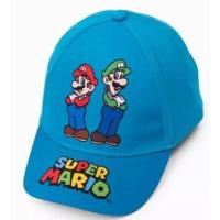 Kšiltovka Super Mario , Velikost čepice - 52 , Barva - Modrá