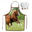 KUCHAŘSKÝ SET KONĚ , Barva - Hnedá