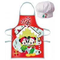 Kuchařský set Minnie a Mickey vánoce , Barva - Červená