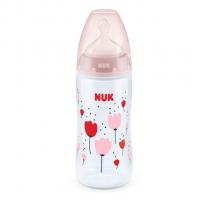 Fľaša NUK First Choice Temperature Control , Velikost lahve - 300 ml , Barva - Ružová