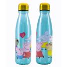 Láhev Peppa Pig Všichni , Velikost lahve - 600 ml , Barva - Tyrkysová