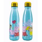 Láhev Peppa Pig Všichni , Velikost lahve - 600 ml , Barva - Tyrkysová