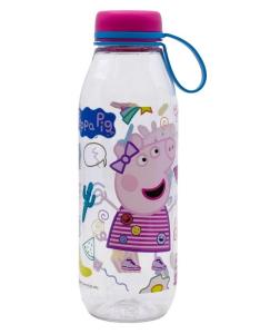 Fľaša PEPPA PIG malinová , Velikost lahve - 650 ml , Barva - Malinová