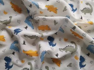 Látková plienka Dinosaurus , Barva - Barevná , Rozměr textilu - 70x70