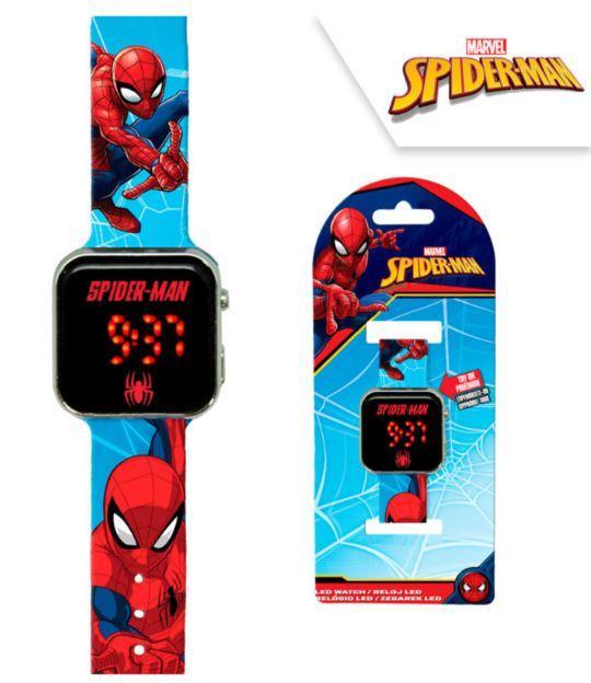 Led Hodinky Spiderman Světle Modrá