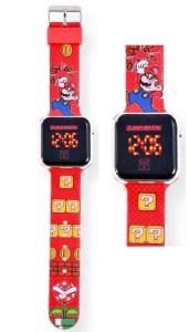 Hodinky Super Mario LED , Barva - Červená