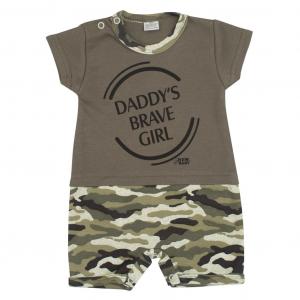 Letné overal New Baby Army girl , Barva - Zelená