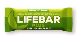 Lifebar PLUS chia semienka a mladý jačmeň BIO
