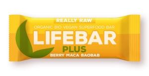 Lifebar PLUS s ovocím a macou BIO