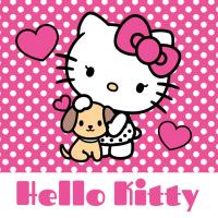 Magický uteráček Hello Kitty , Barva - Ružová , Rozměr textilu - 30x30
