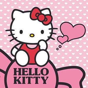 Kúzelný uteráčik Hello Kitty srdiečka , Rozměr textilu - 30x30 , Barva - Svetlo ružová