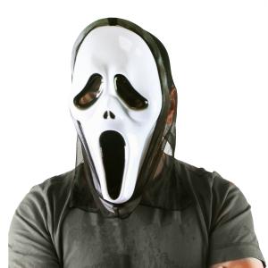 Maska duch Vreskot Halloween , Barva - Bielo-čierna