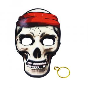 Maska pirátska s náušnicami 3ks