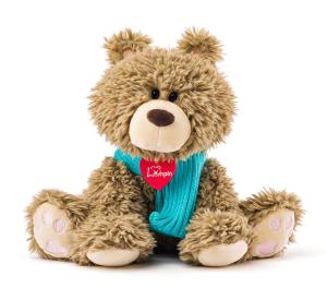 Medvěd Bariboo se šálou malý 25 cm , Barva - Hnedá