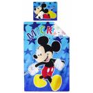 Obliečky do postieľky Mickey , Barva - Modrá , Rozměr textilu - 90x140