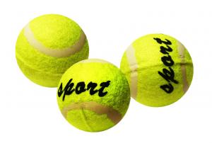 Loptička tenisová v sáčku 3 ks , Barva - Žltá