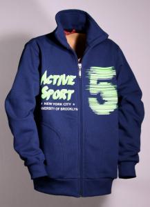 Mikina ACTIVE SPORT , Velikost - 146 , Barva - Tmavo modrá