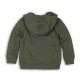 Mikina chlapčenská s kapucňou , Velikost - 68/80 , Barva - Khaki-1