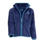 Mikina detská chlpatá so stojačikom , Velikost - 104 , Barva - Tmavo modrá