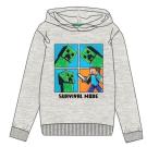 MIKINA Minecraft , Velikost - 146 , Barva - Šedá