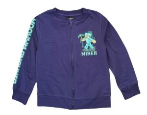 Mikina Minecraft , Velikost - 140/146 , Barva - Tmavo modrá