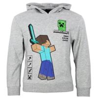 Mikina Minecraft Steve , Velikost - 152 , Barva - Šedá