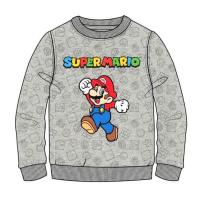 Mikina Super Mario , Velikost - 110 , Barva - Šedá