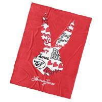 Mikroplyšová deka Bugs Bunny Red Art , Barva - Červená , Rozměr textilu - 150x200