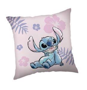Mikroplyšový polštářek Lilo and Stitch Pink , Barva - Tmavo fialová , Rozměr textilu - 35x35