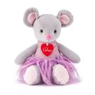 Myška Akiko šedá 30 cm , Barva - Šedá