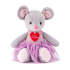 Myška Akiko šedá 30 cm , Barva - Šedá