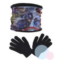 Nákrčník a rukavice Avengers , Barva - Čierna