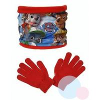 Nákrčník a rukavice Paw Patrol , Barva - Červená