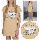 Noční košilka Snoopy , Dospělé velikosti - XS , Barva - Marhuľová