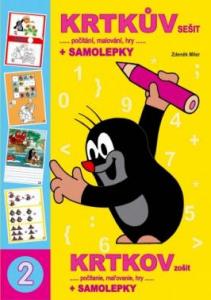 Omaľovánka A4 book Krtkov zošit a samolepky , Barva - Barevná