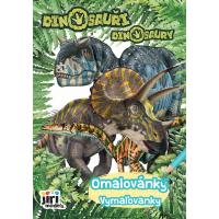 Omaľovánka A5 Dinosaury , Barva - Barevná