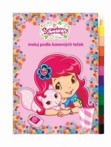 Omaľovánka A5 Strawberry Maľuj podľa farebných bodiek
