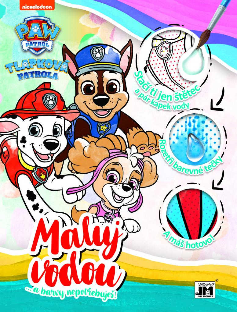 Omaľovánka vodová A4 Paw Patrol