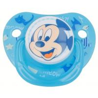 ORTODONTICKÝ CUMLÍK MICKEY svietiaci 0-6 , Barva - Modrá