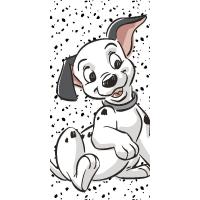 Osuška 101 dalmatinů Lucky , Barva - Biela , Rozměr textilu - 70x140