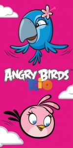 Osuška Angry Birds Pink , Rozměr textilu - 70x140