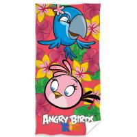 Osuška Angry Birds Stella , Barva - Ružová , Rozměr textilu - 70x140