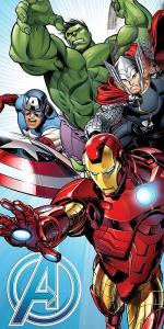 Osuška Avengers Marvel , Barva - Barevná , Rozměr textilu - 70x140