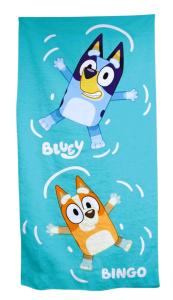 Osuška Bluey a Bingo Ve Vodě , Barva - Tyrkysová , Rozměr textilu - 70x140