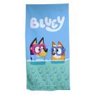Osuška Bluey a Bingo Brýle , Barva - Modrá , Rozměr textilu - 70x140