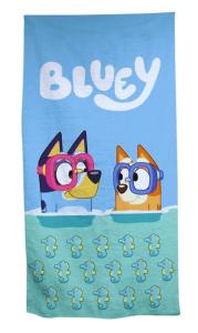 Osuška Bluey a Bingo Brýle , Barva - Modrá , Rozměr textilu - 70x140
