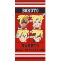 OSUŠKA BORUTO Naruto , Barva - Červená , Rozměr textilu - 70x140